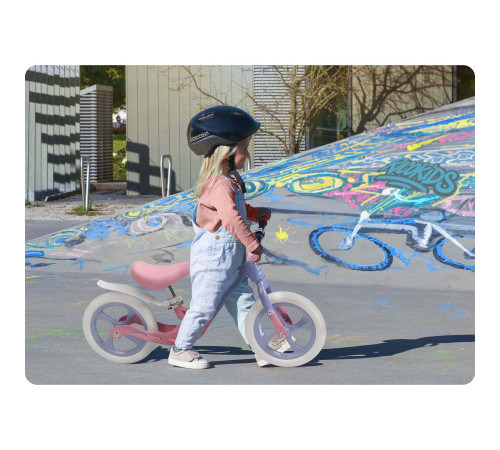 Біговел Ricokids FUNNU 12" бузково-рожевий