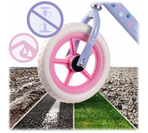 Біговел Ricokids RK-607 12" бузковий