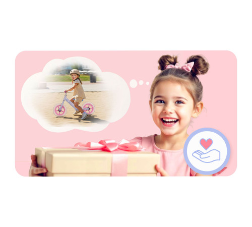 Біговел Ricokids RK-607 12" бузковий