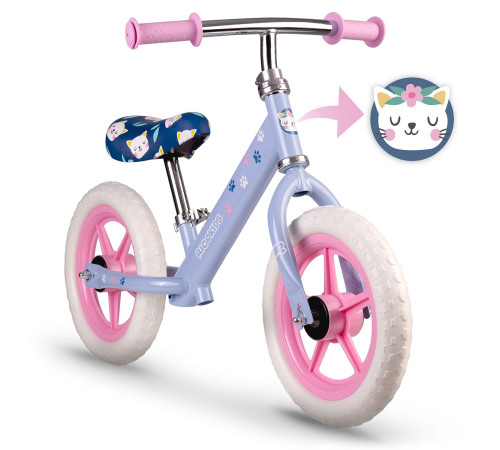 Біговел Ricokids RK-607 12" бузковий