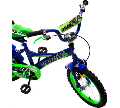 Дитячий велосипед Vivo. RACER 16 синьо-зелений універсальний