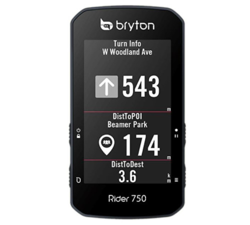 Велокомп'ютер BRYTON RIDER 750E - чорний Велокомп'ютер BRYTON RIDER 750E - чорний