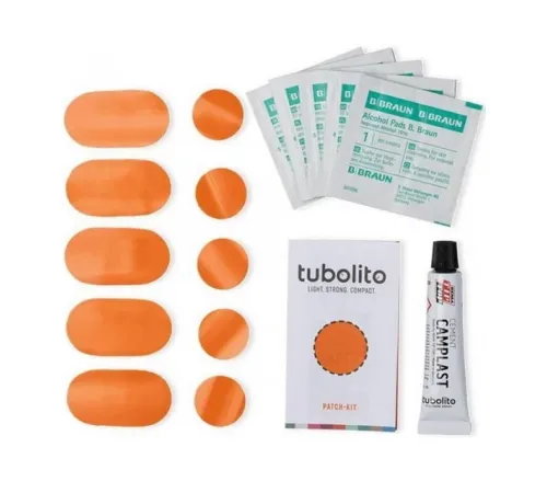 Клей + латки для велосипедної камери TUBOLITO Tubo Patch Kit Клей + латки для велосипедної камери TUBOLITO Tubo Patch Kit