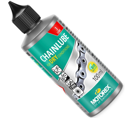 Масло для ланцюга Motorex Chainlube Dry Conditions 100мл Масло для ланцюга Motorex Chainlube Dry Conditions 100мл