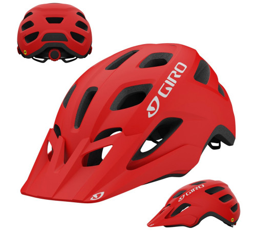 Шолом MTB GIRO FIXTURE INTEGRATED Mips 54-61cm червоно матовий