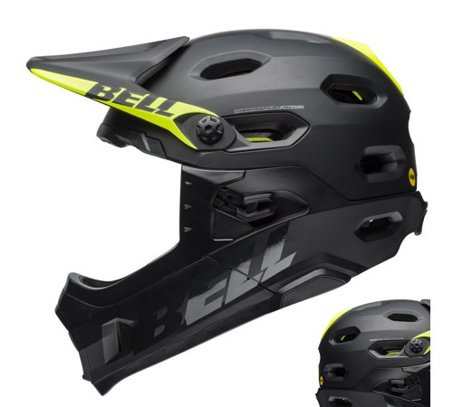 Шолом BELL SUPER DH MIPS SPHERICAL full face L(58-62cm) чорний Шолом BELL SUPER DH MIPS SPHERICAL full face L(58-62cm) чорний