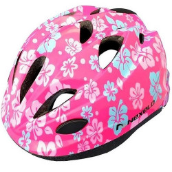 Дитячий шолом NEXELO FUNNY, рожевий з квітами, S 48-52см