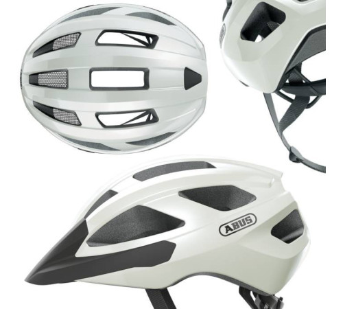 Шолом ABUS MACATOR PEARL білий M 52-58cm