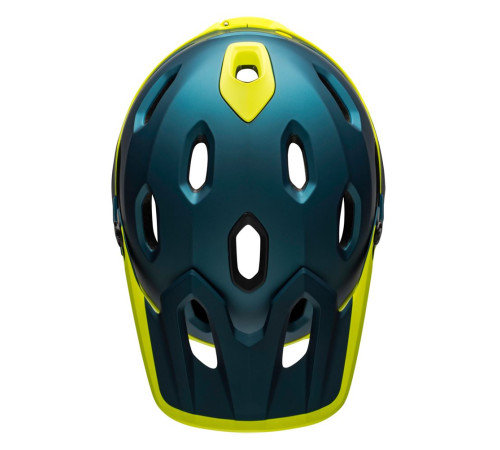 Шолом BELL SUPER DH MPS SPHERICAL full face розмір M 55-59 см, синьо-жовтий