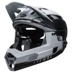 Шолом BELL SUPER AIR R MIPS SPHERICAL full face M(55-59 cm) сіро-білий матовий
