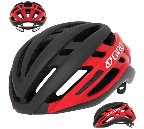 Шолом Szosowy GIRO AGILIS L 55-63cm чорно-червоно матовий