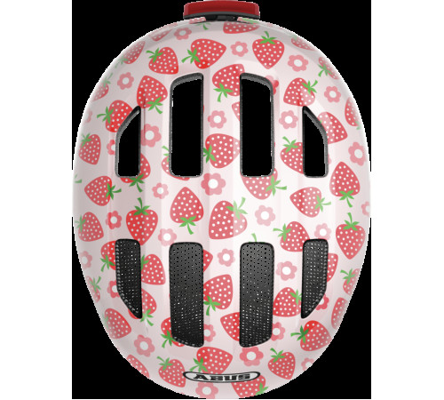 Шолом дитячий ABUS SMILEY 3.0 LED рожева клубніка M