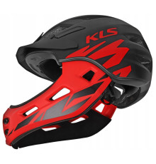 Шолом дитячий KELLYS SPROUT 022 XS 47-52cm full-face чорно-червоний