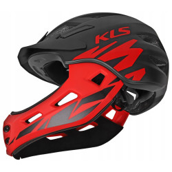 Шолом дитячий KELLYS SPROUT 022 XS 47-52cm full-face чорно-червоний