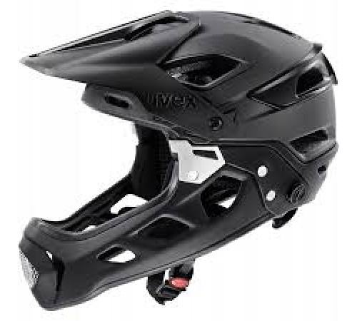 Шолом UVEX JAKKYL HDE 2.0 full face M 52-56 cm, чорний матовий