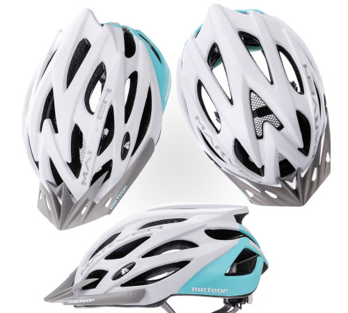 Шолом METEOR MARVEN S 52-56см біло-м'ятний