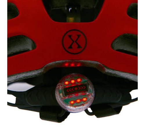 Світлодіодний шолом розмір XXS (43-51см) NILS EXTREME MTW01 червоний