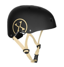 Дитячий шолом NILS EXTREME MTW001 розмір XS 48-52 см, чорно-бежевий