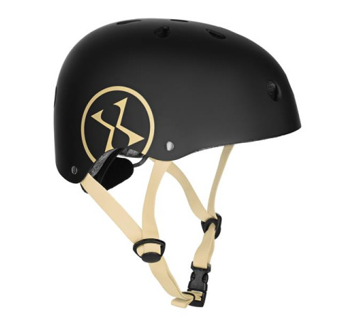 Дитячий шолом NILS EXTREME MTW001 розмір XS 48-52 см, чорно-бежевий