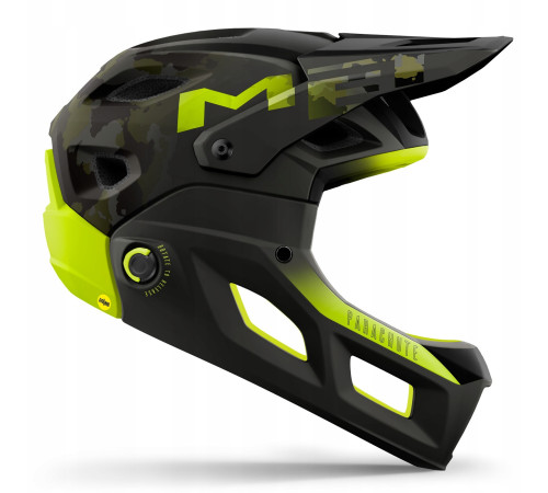 Шолом MET PARACHUTE MCR MIPS full face розмір M 56-58 см, чорно-зелений