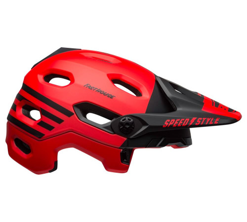 Шолом BELL SUPER DH MIPS SPHERICAL FastHouse full face розмір L 58-62 см, червоно-чорний