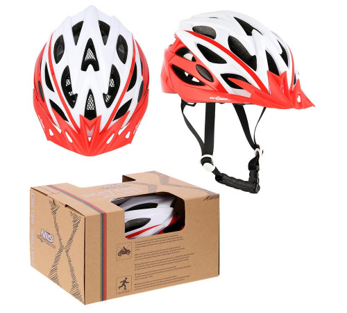 Шолом розмір L(59-65см) NILS EXTREME MTW210 червоно-білий