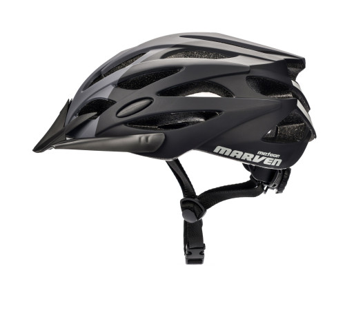 <h5><b>Шолом Meteor Marven 2, S 52-56 см, чорно-сірий</b></h5>