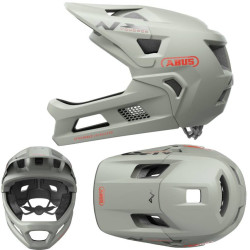 Шолом ABUS YOUDROP FF CHALK сірий S 48-55cm