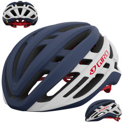Шолом Szosowy GIRO AGLIS INTEGRATED Mips L 59-63cm синьо-білий-червоний матовий 