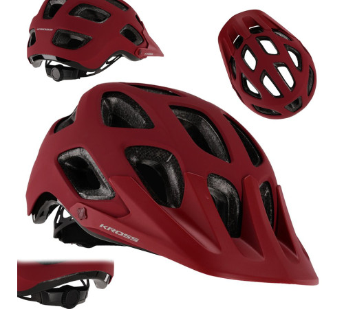 Шолом KROSS SENTIERO DLX M (52-56) червоний Шолом KROSS SENTIERO DLX M (52-56) червоний