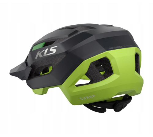 Шолом KELLYS KLS SHARP 3D fit розмір M/L 54-58 см, чорно-зелений