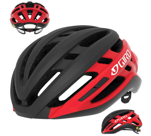 Шолом Szosowy GIRO AGLIS INTEGRATED Mips M 55-59cm червоно-черний матовий Шолом Szosowy GIRO AGLIS INTEGRATED Mips M 55-59cm червоно-черний матовий