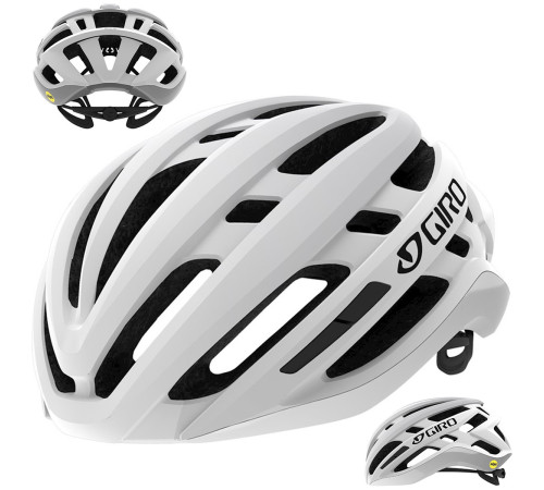 Шолом для велосипедистів GIRO AGILIS INTEGRATED Mips S 51-55cm - білий матовий Шолом для велосипедистів GIRO AGILIS INTEGRATED Mips S 51-55cm - білий матовий