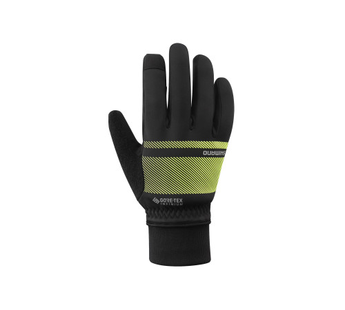 Рукавички Shimano Infinium Primaloft S, чорні/жовті Рукавички Shimano Infinium Primaloft S, чорні/жовті