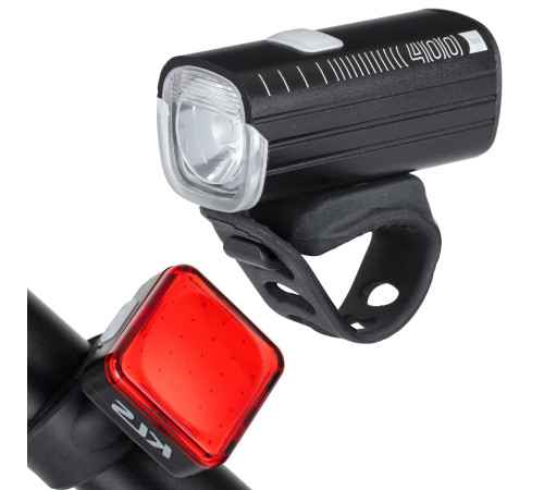 Комплект освітлення KLS LUMIO задня + передня 400 лм