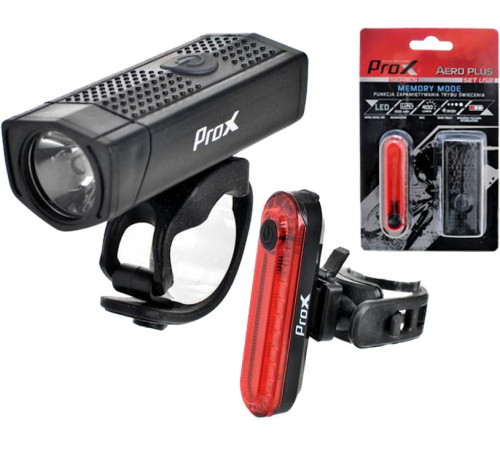 Ліхтар PROX AERO PLUS SET 400lm+10lm USB