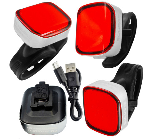 Ліхтар задній NEXELO SUPREME SQUARE 36 CHIP LED 3-funk, 3.7v 300mAh Ліхтар задній NEXELO SUPREME SQUARE 36 CHIP LED 3-funk, 3.7v 300mAh