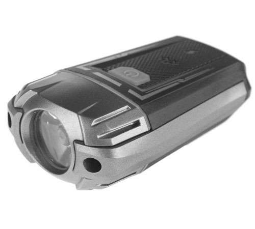 Передня лампа / акумулятор / 300lm USB алюм. чорно-сріблястий. Передня лампа / акумулятор / 300lm USB алюм. чорно-сріблястий.