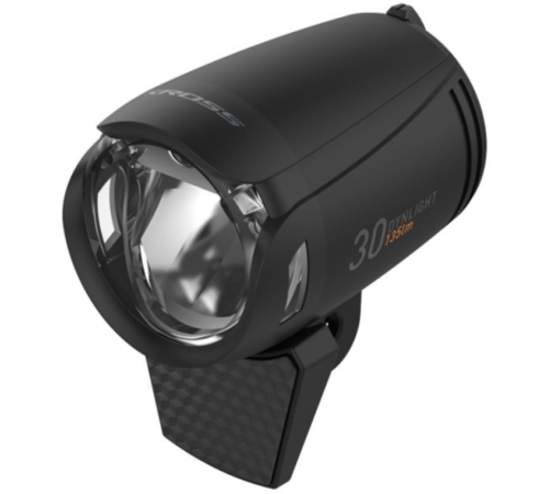 Лампа Передня /Dymano/ KROSS DYNLIGHT 30, Вилка, 135lm, AUTO Sustain, чорна Лампа Передня /Dymano/ KROSS DYNLIGHT 30, Вилка, 135lm, AUTO Sustain, чорна