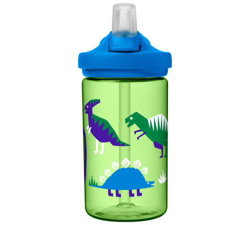 Пляшка Butelka CamelBak Eddy+ Kids 400ml зелена з динозавром Пляшка Butelka CamelBak Eddy+ Kids 400ml зелена з динозавром