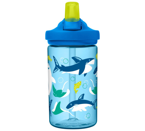 Пляшка CamelBak Eddy+ Kids 400ml блакитні акули Пляшка CamelBak Eddy+ Kids 400ml блакитні акули