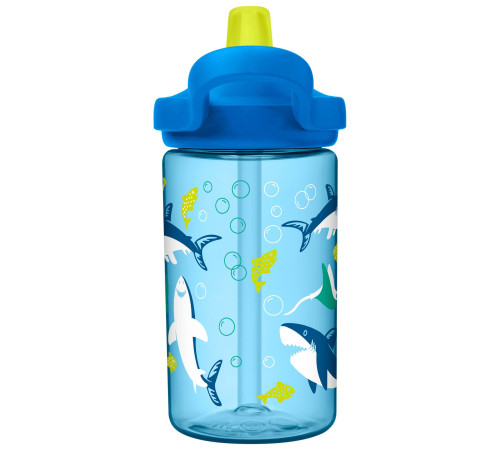 Пляшка CamelBak Eddy+ Kids 400ml блакитні акули Пляшка CamelBak Eddy+ Kids 400ml блакитні акули