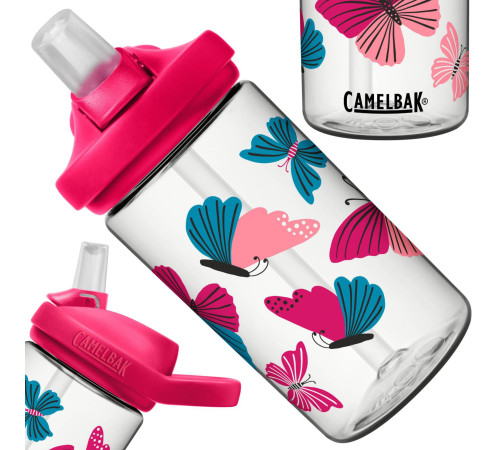 Пляшка CamelBak Eddy+ Kids 400ml метелики Пляшка CamelBak Eddy+ Kids 400ml метелики