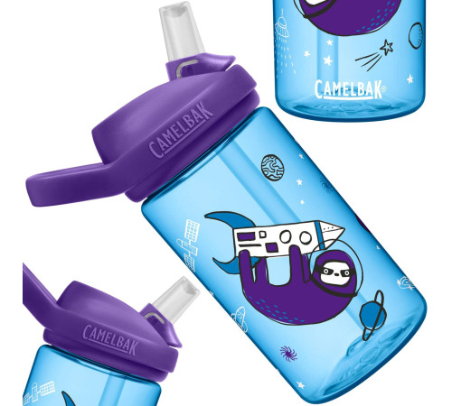 Пляшка CamelBak eddy+ Kids 400ml синя ракета Пляшка CamelBak eddy+ Kids 400ml синя ракета