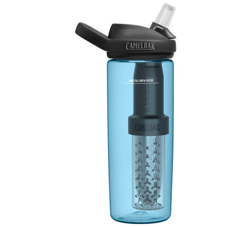 Пляшка CamelBak eddy+ LifeStraw 600ml голуба Пляшка CamelBak eddy+ LifeStraw 600ml голуба