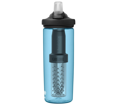 Пляшка CamelBak eddy+ LifeStraw 600ml голуба Пляшка CamelBak eddy+ LifeStraw 600ml голуба