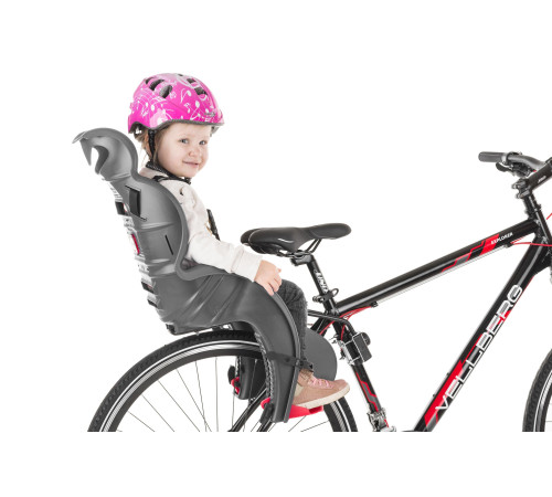 Дитяче велокрісло SANBAS під сідло - 26-28" - темно-сіре