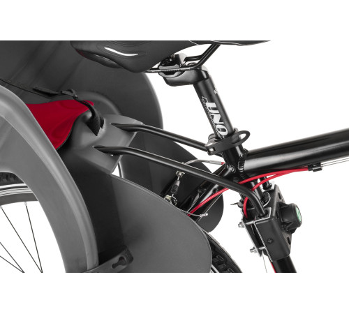 Дитяче велокрісло SANBAS під сідло - 26-28" - темно-сіре