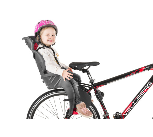 Дитяче велокрісло SANBAS під сідло - 26-28" - темно-сіре