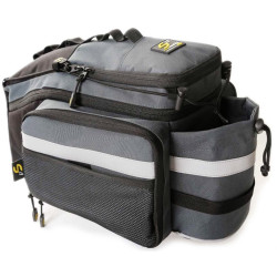 Сумка на багажник Sport Arsenal 560 20L відкидні бортики, чорно-сірий